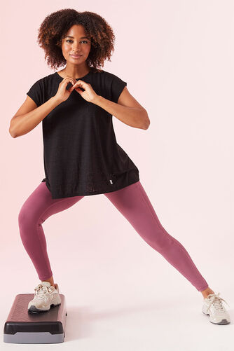 DASH - Plain Ribbed Leggings with Pocket Detail